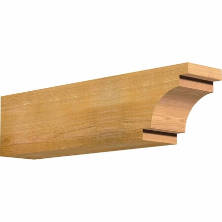 Ekena Millwork Mediterranean Rough Sawn Rafter Tail, Western Red Cedar, 6"W x 8"H x 32"L RFT06X08X32MED00RWR